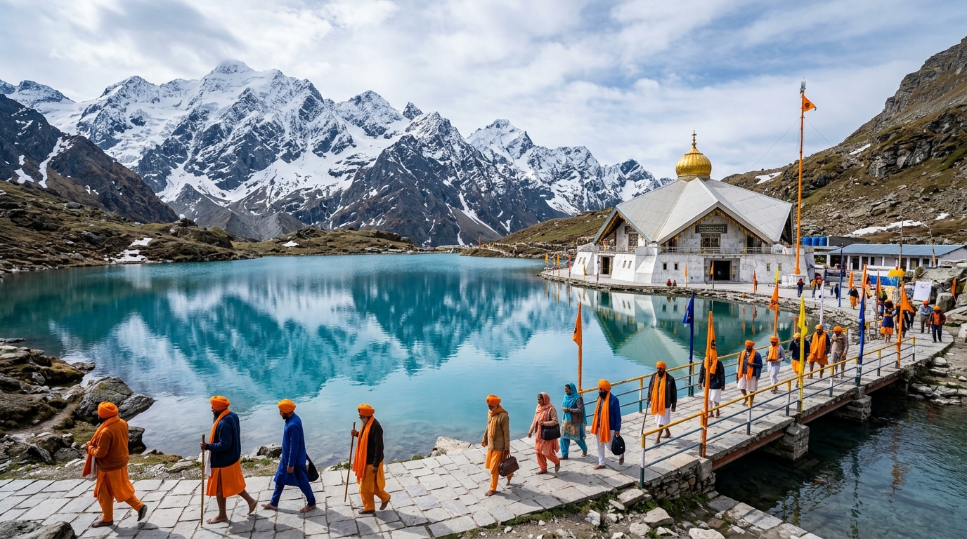 Family travel guide for Hemkund Sahib — scenic view of the destination